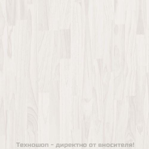 3-етажна библиотека, бяла, 80x30x105 см, борово дърво масив