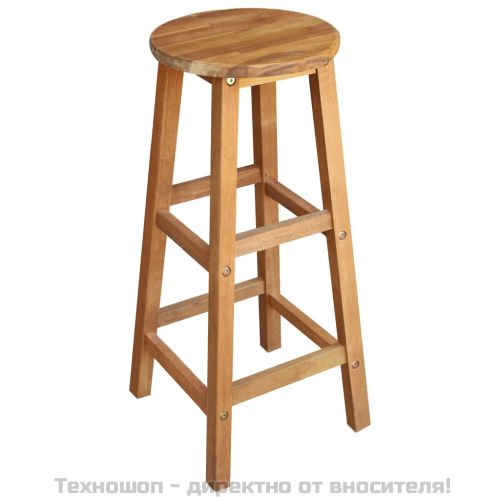 Бар столове, 2 бр, акациево дърво масив