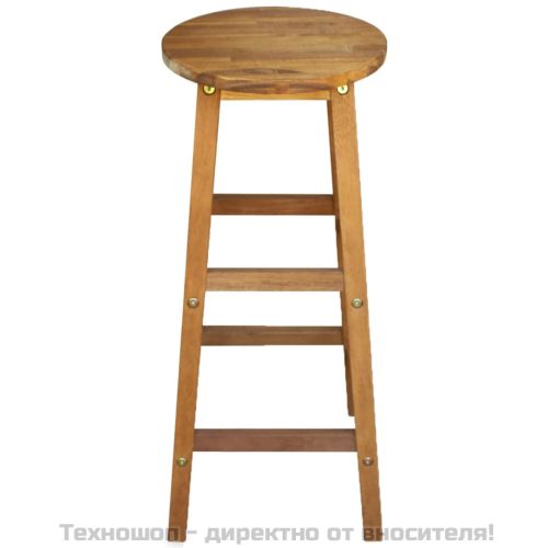 Бар столове, 2 бр, акациево дърво масив