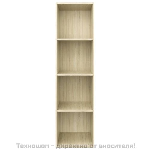 Библиотека/ТВ шкаф, дъб сонома, 36x30x143 см, инженерно дърво