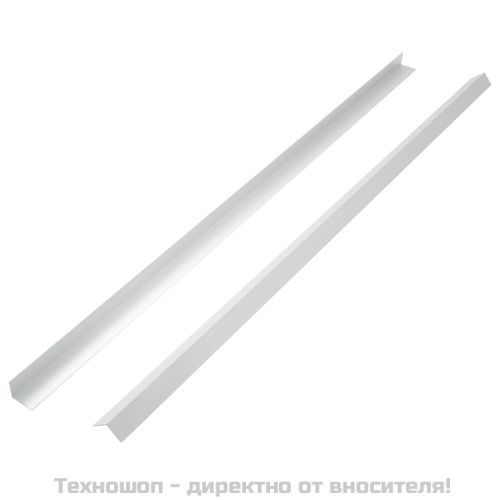 5 бр ъглови профили за декинг, алуминиеви, 170 см, сребристи