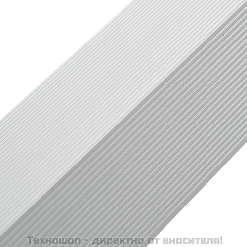 5 бр ъглови профили за декинг, алуминиеви, 170 см, сребристи