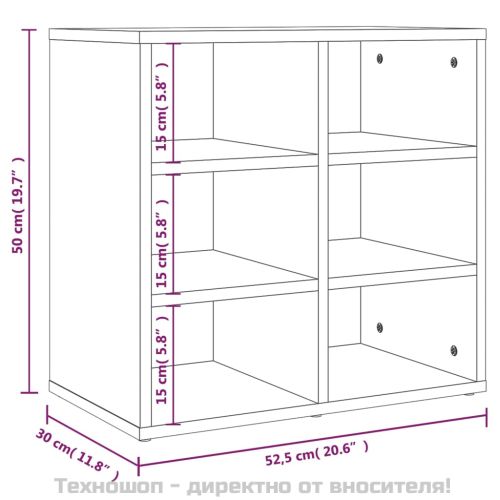 Шкафове за обувки, 2 бр, дъб сонома, 52,5x30x50 см