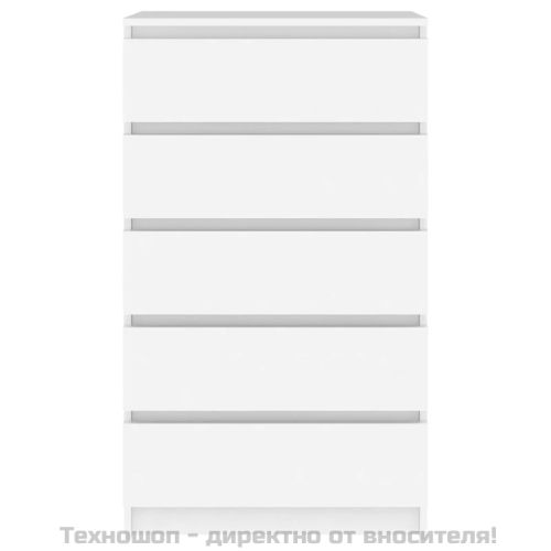 Скрин с чекмеджета, бял, 60x36x103 см, инженерно дърво