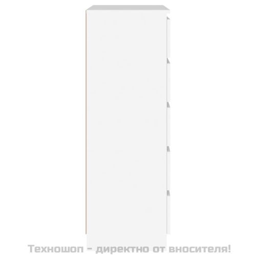 Скрин с чекмеджета, бял, 60x36x103 см, инженерно дърво