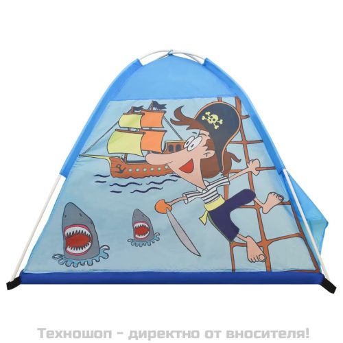 Детска палатка за игра, синя, 120x120x90 см