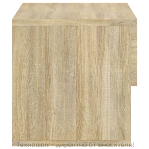 Нощни шкафчета за стенен монтаж, 2 бр, дъб сонома