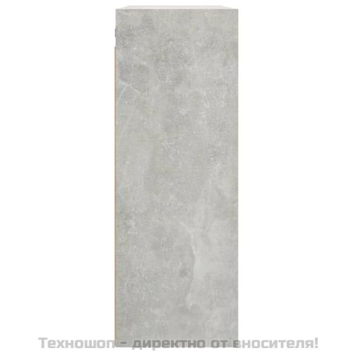 Окачен стенен шкаф, бетонно сиво, 69,5x32,5x90 см