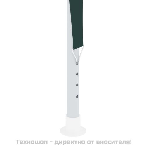 Професионална парти шатра със стени 2x2 м зелена 90 г/м²