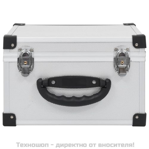 CD куфар за 40 диска, алуминий, ABS, сребрист