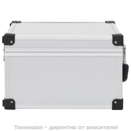 CD куфар за 40 диска, алуминий, ABS, сребрист