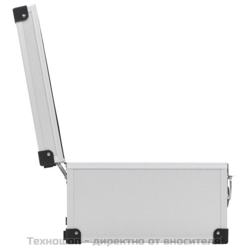 CD куфар за 40 диска, алуминий, ABS, сребрист