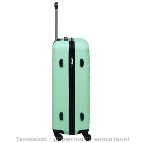 Твърд куфар с колелца, мента, ABS