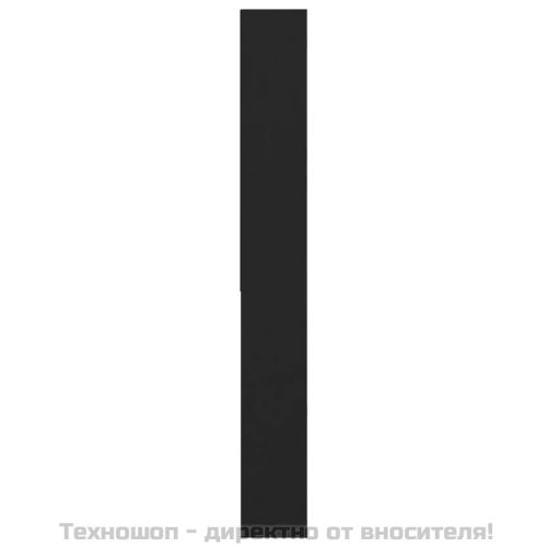 Шкаф за пералня, черен, 64x24x190 см