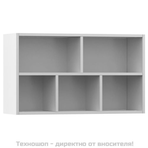 Библиотека/бюфет, бяла, 50x25x80 см, инженерно дърво