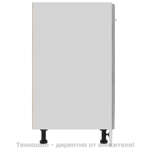 Долен шкаф "Lyon", сив, 60x46x81,5 см, инженерно дърво