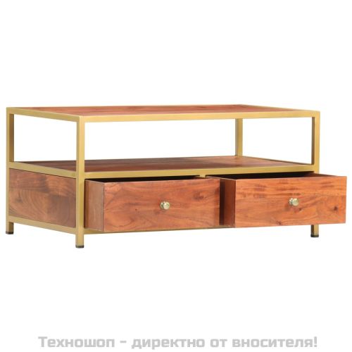 Маса за кафе, 90x50x40 см, акация масив