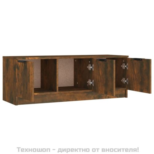 ТВ шкаф, Опушен дъб, 102x35x36,5 см, инженерно дърво
