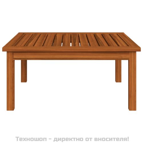 Градински комплект с възглавници, 2 части, дърво, акация и въже