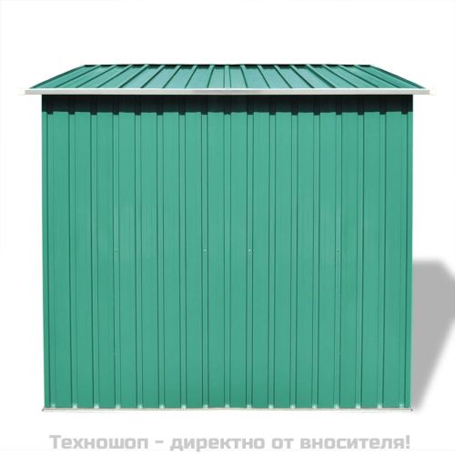 Градинска барака, зелена, метал