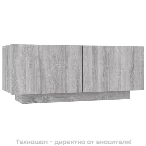 ТB шкаф, сив сонома, 100x35x40 см, инженерно дърво