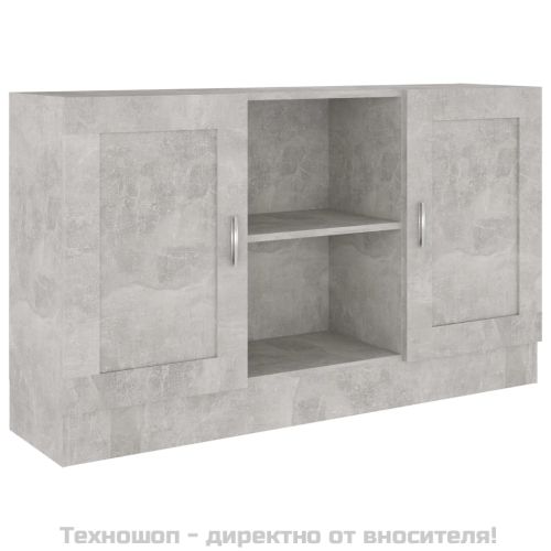 Бюфет, бетонно сив, 120x30,5x70 см, ПДЧ