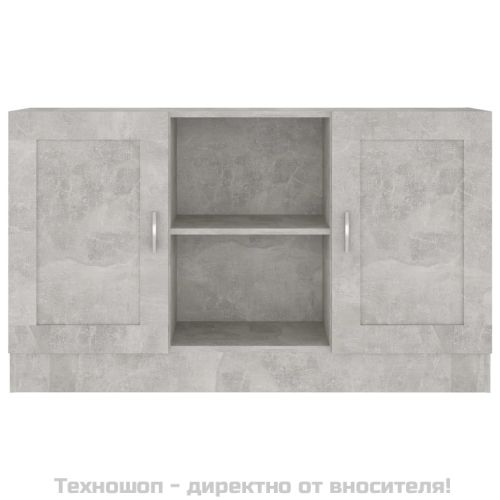 Бюфет, бетонно сив, 120x30,5x70 см, ПДЧ
