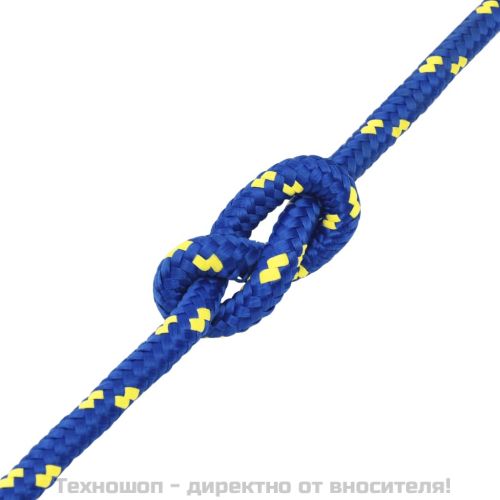 Въже за лодка синьо 12 мм 100 м полипропилен