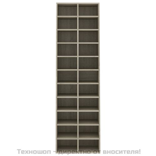 Шкаф за обувки, дъб сонома, 54x34x183 см, инженерно дърво