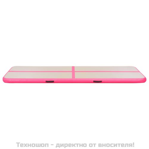 Надуваем дюшек за гимнастика с помпа, 300x100x10 см, PVC, розов