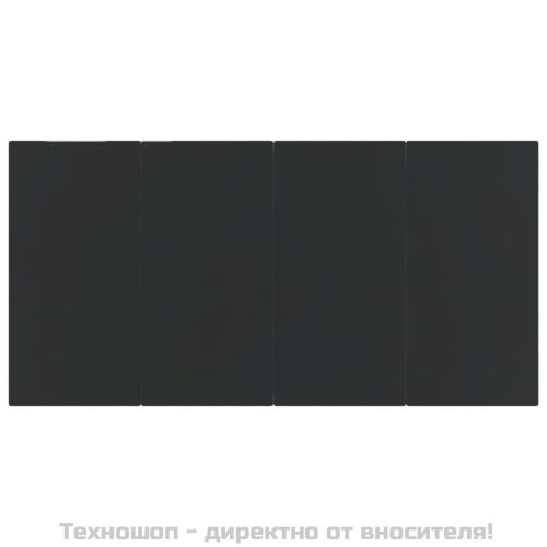 Градински трапезен комплект с възглавници 7 части бежово/черно