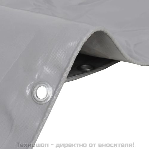 Брезентово платнище, 650 г/м², 4x7 м, сиво