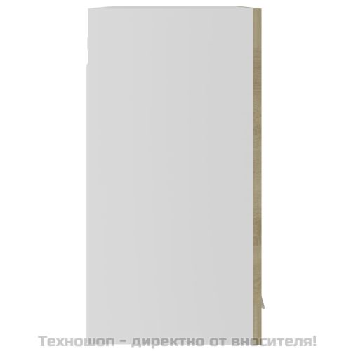 Висящ стъклен шкаф "Lyon", дъб сонома, 60x31x60 см, инженерно дърво