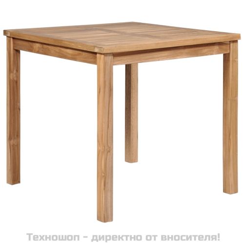 Градинска маса 80x80x77 см тиково дърво масив