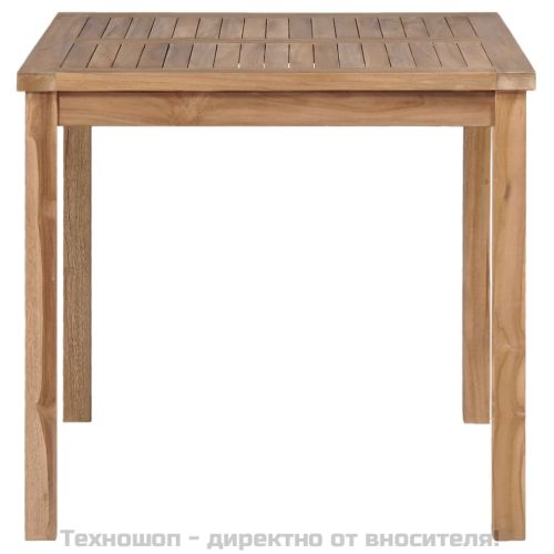 Градинска маса 80x80x77 см тиково дърво масив