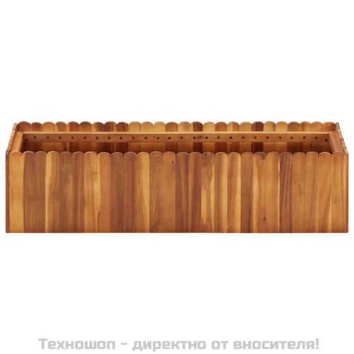Градинска повдигната леха, 100x30x25 см, акациево дърво масив