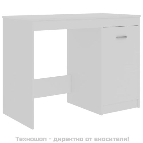 Бюро, бяло, 100x50x76 см, инженерно дърво
