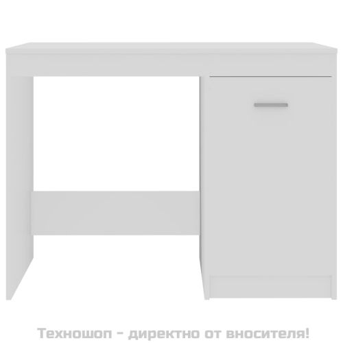 Бюро, бяло, 100x50x76 см, инженерно дърво