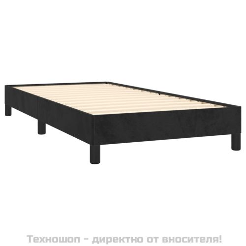 Pамка за легло черна 80x200 см , кадифе
