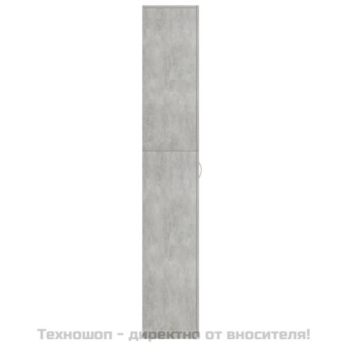 Офис шкаф, бетонно сив, 60x32x190 см, инженерно дърво