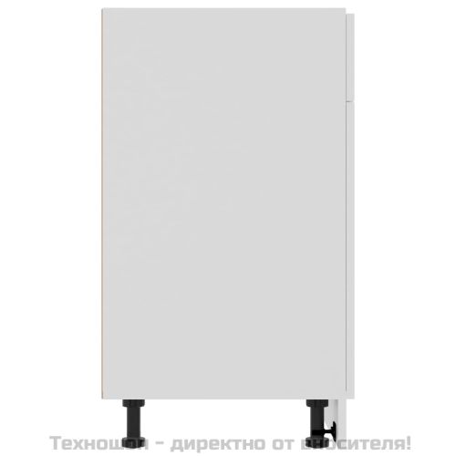 Шкаф с чекмеджета "Lyon", бял, 80x46x81,5 см, инженерно дърво