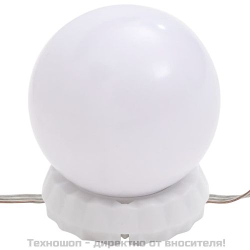 Тоалетка с LED, сив сонома, 60x40x140 см