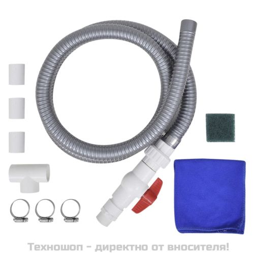 Градински фонтан за басейн, неръждаема стомана, 45x30x60 см