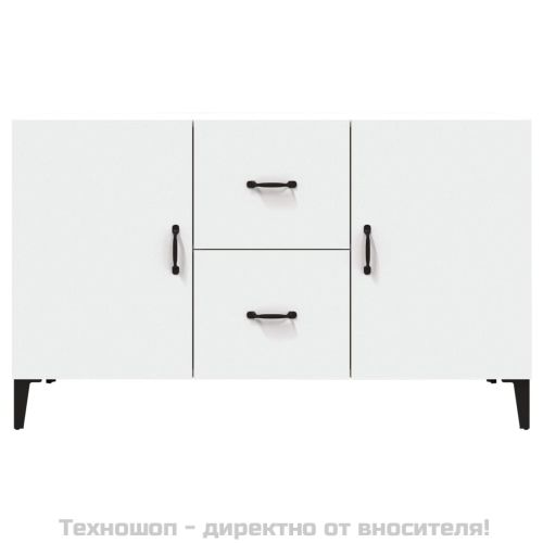 Сайдборд, бял, 100x36x60 см, инженерно дърво