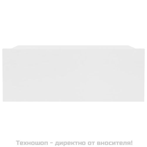 Нощно шкафче със стенен монтаж, бяло, 40x30x15 см