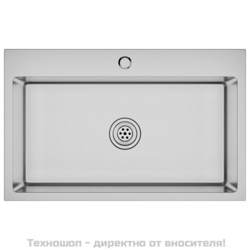 Ръчно изработена кухненска мивка, неръждаема стомана