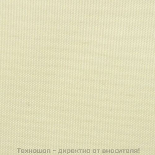 Балконски екран от оксфорд плат, 75x600 см, кремав