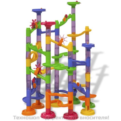 Детски конструктор за писти с топчета - Марбъл