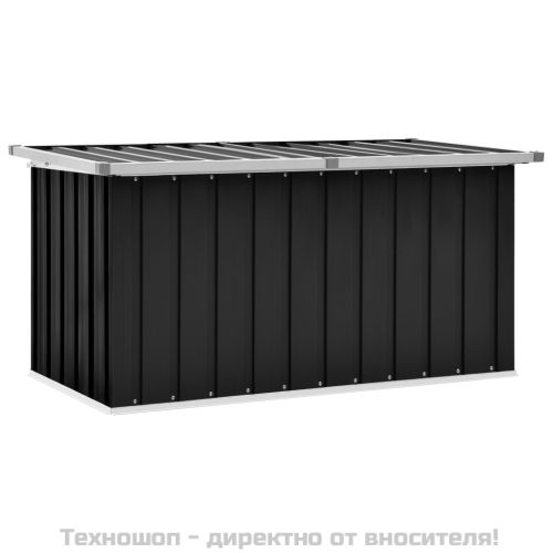 Градински сандък за съхранение, антрацит, 129x67x65 см