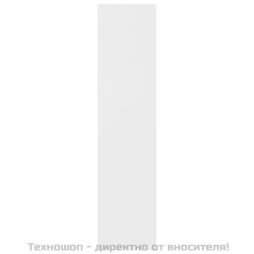 Шкаф библиотека, бял, 50x25x106 см, инженерно дърво